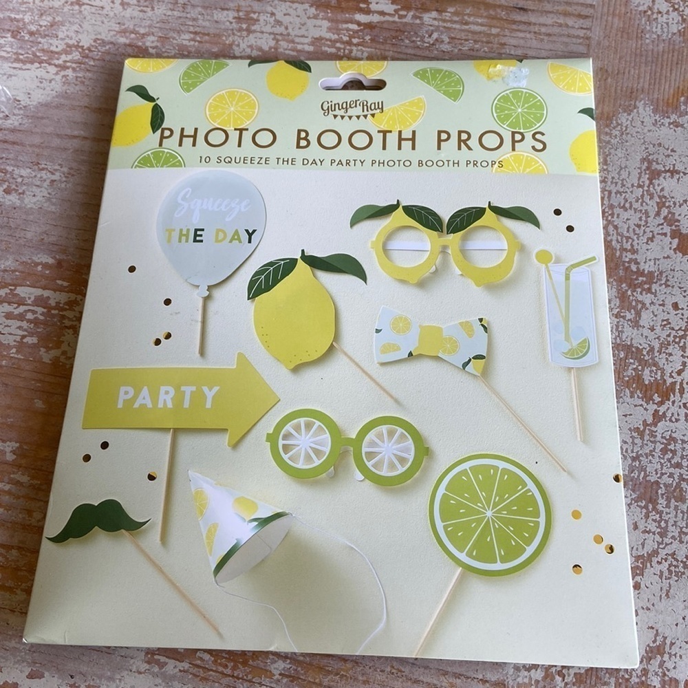 Ginger ray Photo Booth props nwt